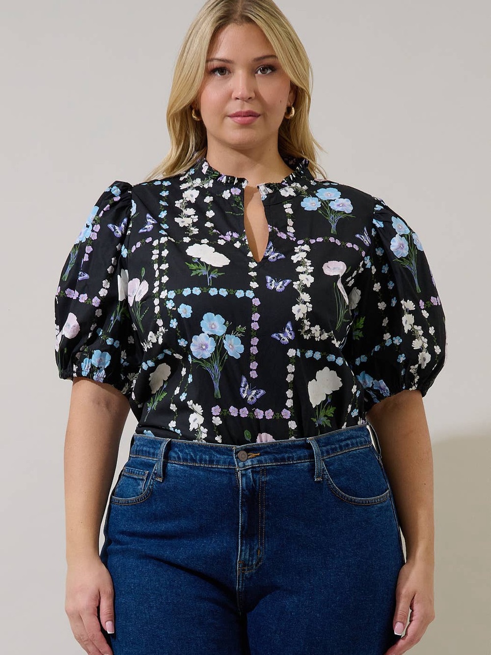 Daly Split Neck Top